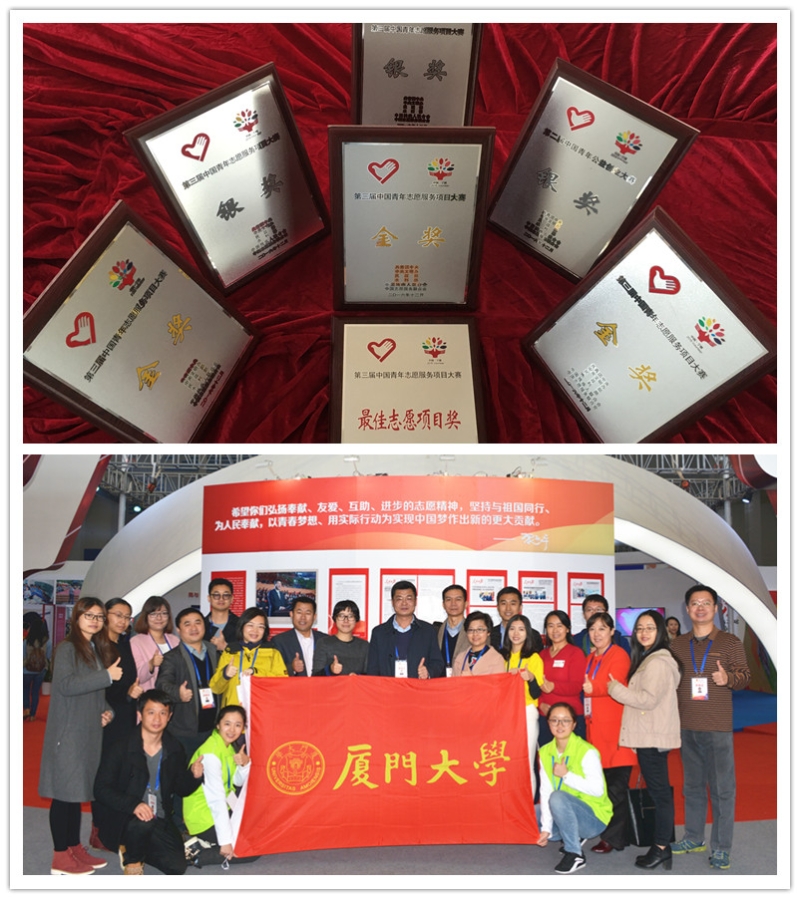  XMU programs highly rated in 3rd Chinese Youth Volunteer Service Project Competition